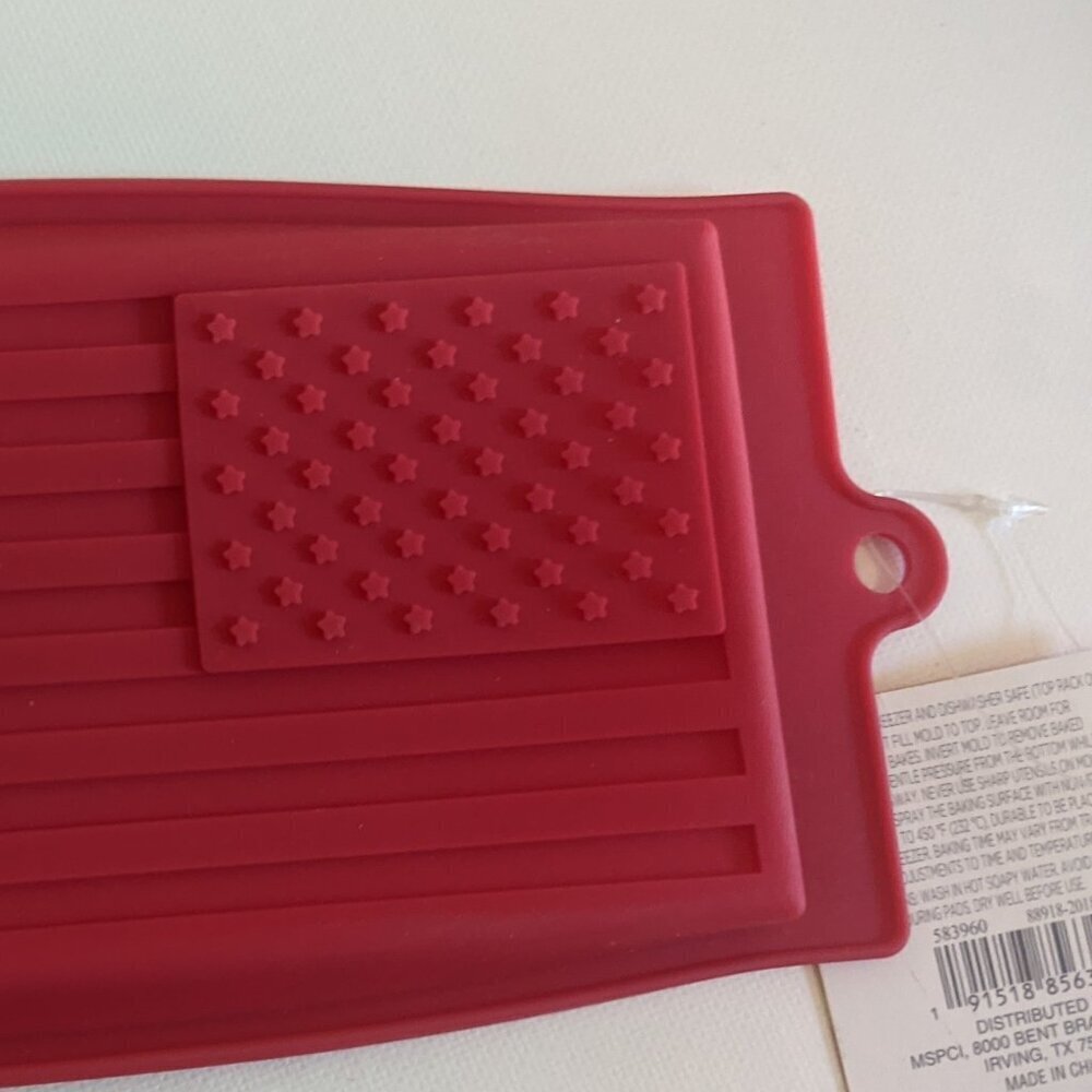 NWT Silicone USA Flag Mold Baking Crafts DIY 4th of July Michael's Summer NEW - Picture 5 of 7